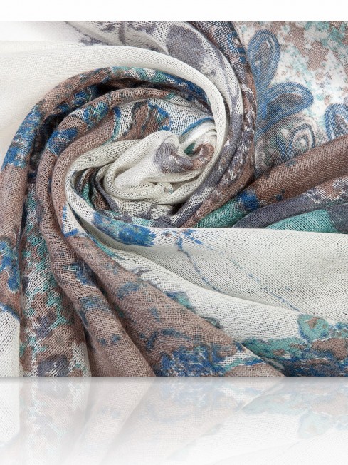 Палантин Унисекс W-ORNAMENT/WHT